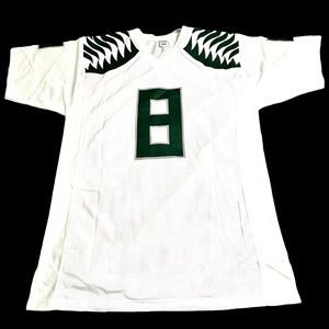 Marcus Mariota Heisman Trophy Oregon Ducks QB Stitched Sewn Jersey Size Large
